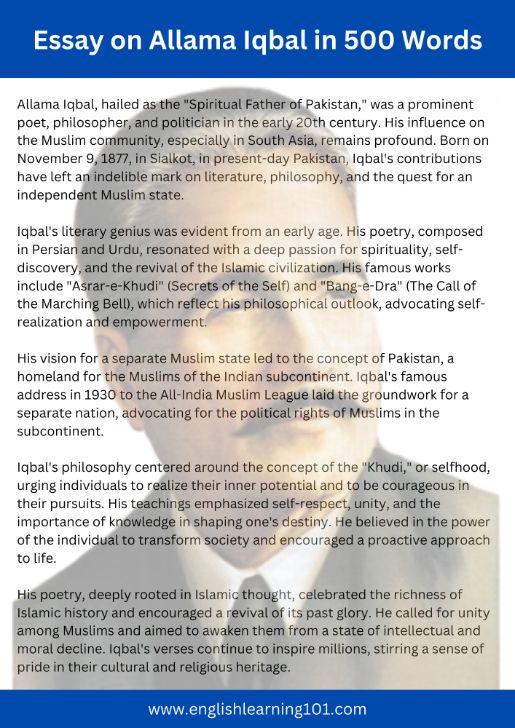 Essay on Allama Iqbal