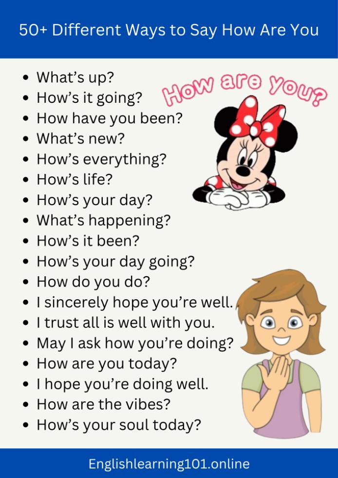 Different Ways to Say How Are You